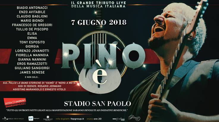 Pino è , il concerto tributo a Pino Daniele