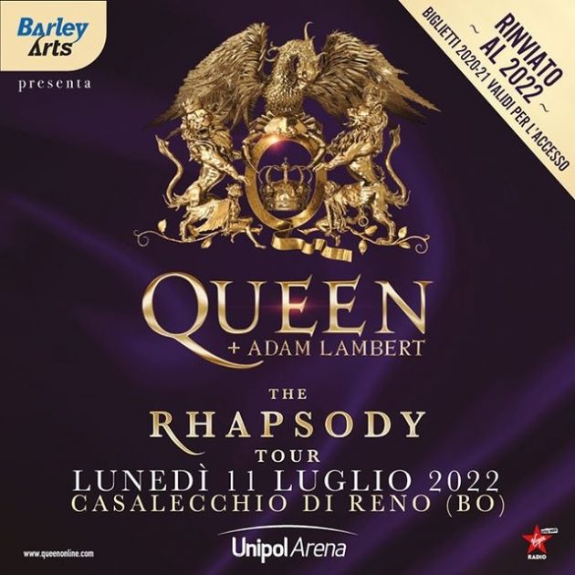 Queen + Adam Lambert: The Rhapsody Tour | Unipol Arena YOUparti