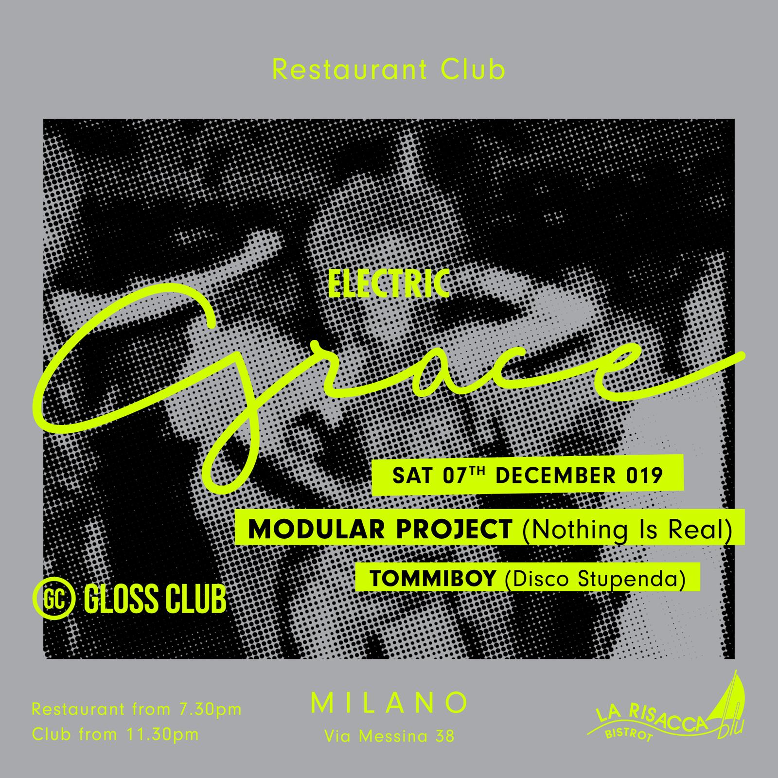 Electric Grace w/ Modular Project, Tommiboy YOUparti gloss club grace milano