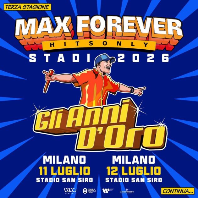 Max Pezzali - Stadi 2026 | Gli Anni d'Oro YOUparti