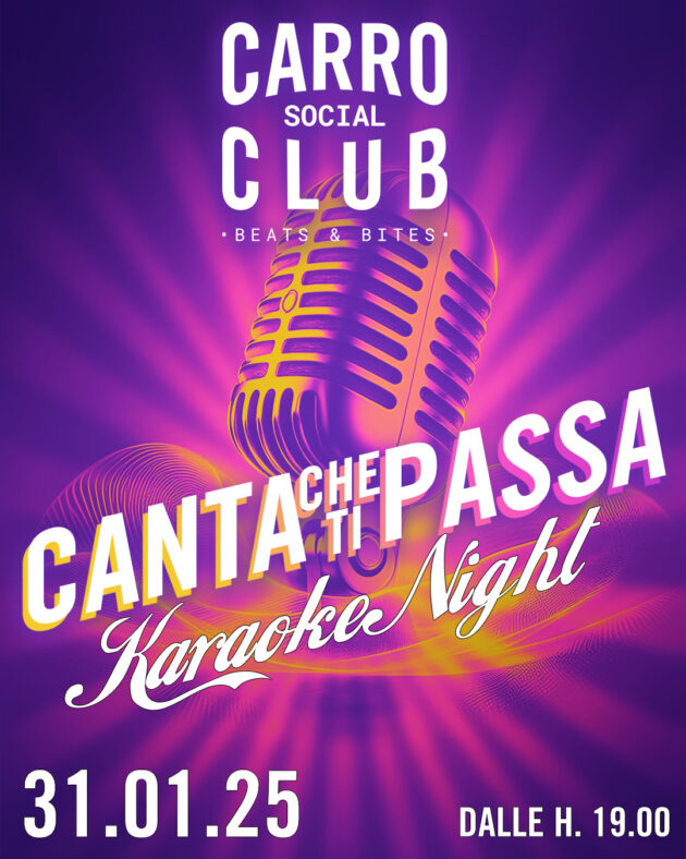 Carro Social Club | CANTA CHE TI PASSA - Karaoke Night YOUparti