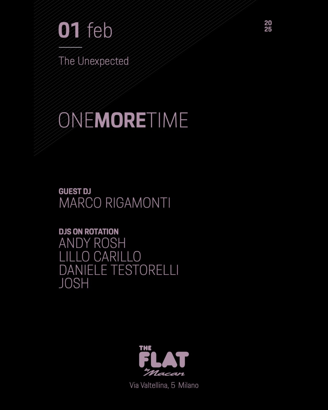 ONE MORE TIME @ THE FLAT by Macan YOUparti